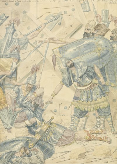 Death of Abimelech at Thebez by Richard Dadd